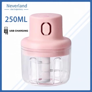 【✅คุณภาพสูง】เครื่องปั่นกระเทียมพริก 250ML ไร้สาย USB ปั่นละเอียดบดเนื้อบดกระเทียมไฟฟ้า