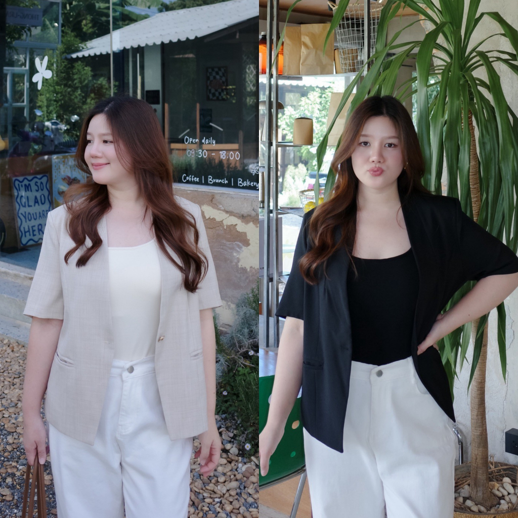 (❤️อกถึง 50") Modish Cover Top เบลเซอร์สาวอวบ