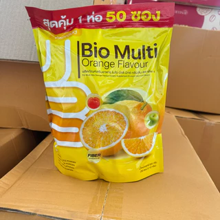 ไฟเบอร์ส้มดีพราวด์ ไบโอ มัลติ มิกซ์ กลิ่นส้ม ส้มพราวด์ Deproud Bio Multi Mix Orange Flavor ((1ห่อ/50ซอง))