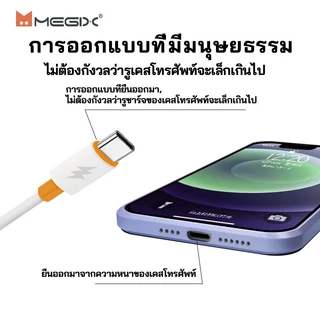 [ประกัน 1 ปี] หัวชาร์จ Megix U102 25W PD สายชาร์จ TypeC/MICRO/Phone Super Flash Charge(พร้อมกล่อง)