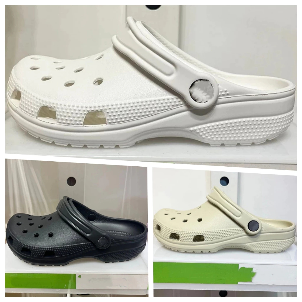 CR .OCS Classic Clog รองเท้าลำลองผู้ใหญ่ Unisex sandals - Bone/White