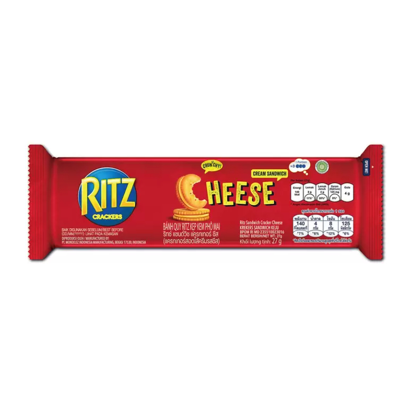 SUPERMART Ritz แซนด์วิซ แครกเกอร์ชีส 27 g. #1115513