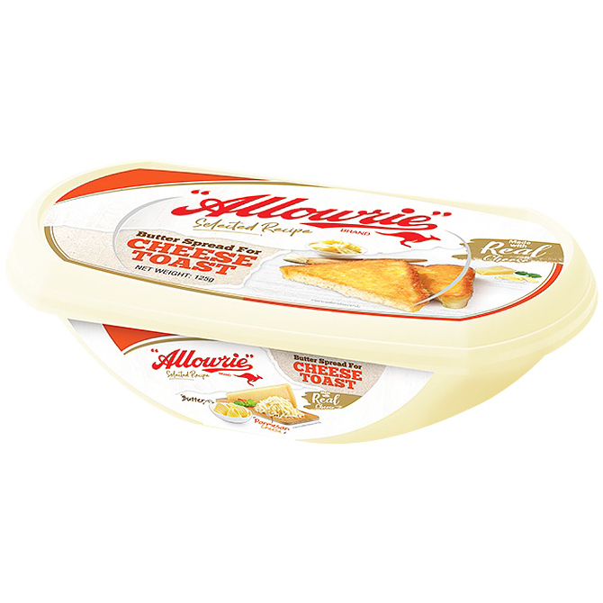 [8850332116076] Allowrie Butter Spread For Cheese Toast อลาวรี่ เนยผสมสำหรับทำชีสโทสต์ 125g