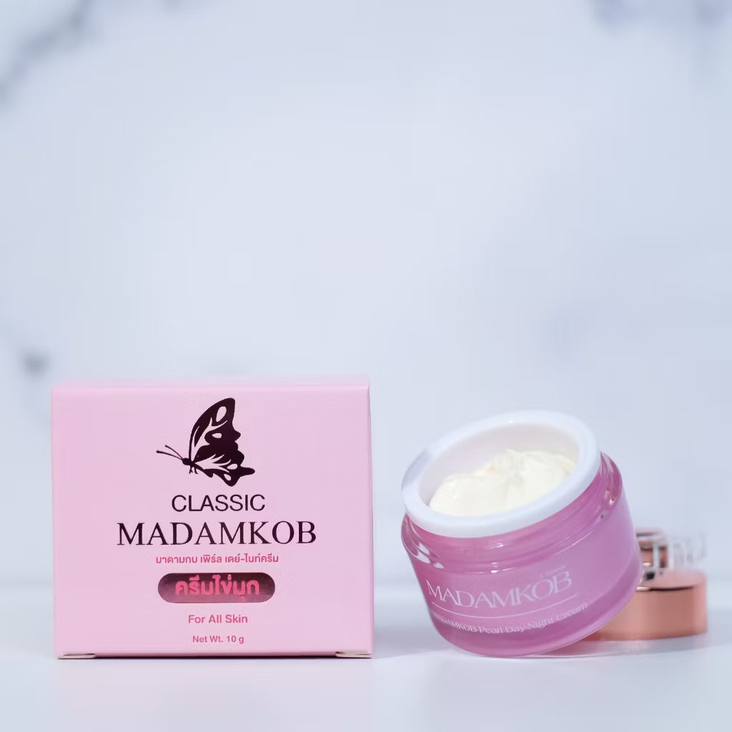 ครีมไข่มุก Madamkob ขนาด 10 กรัม มาใหม่จ้า Moisturizer เซรั่ม ลด มอยส์ cosmd ไวท์ เทนนิ่ง
