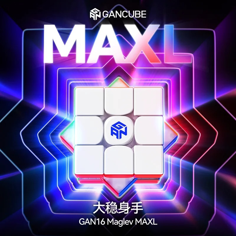 🔥New รูบิก GAN16 Maglev Max Gan 3x3 GAN 16 Magnetic Cube Flagship Cube Professional Competition
