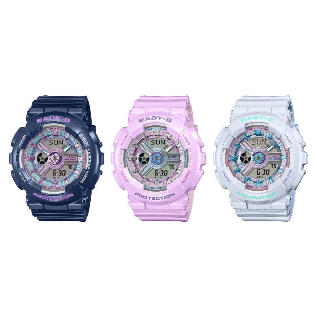 Casio Baby-G นาฬิกาข้อมือผู้หญิง สายเรซิน รุ่น BA-110MC(BA-110MC-2A,BA-110MC-6A,BA-110MC-7A)