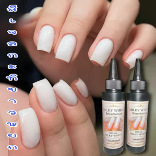 สีเจลแบบเติม สีกะทิขาวหยก มีขวดเปล่าขายแยก ขนาด 100 ml