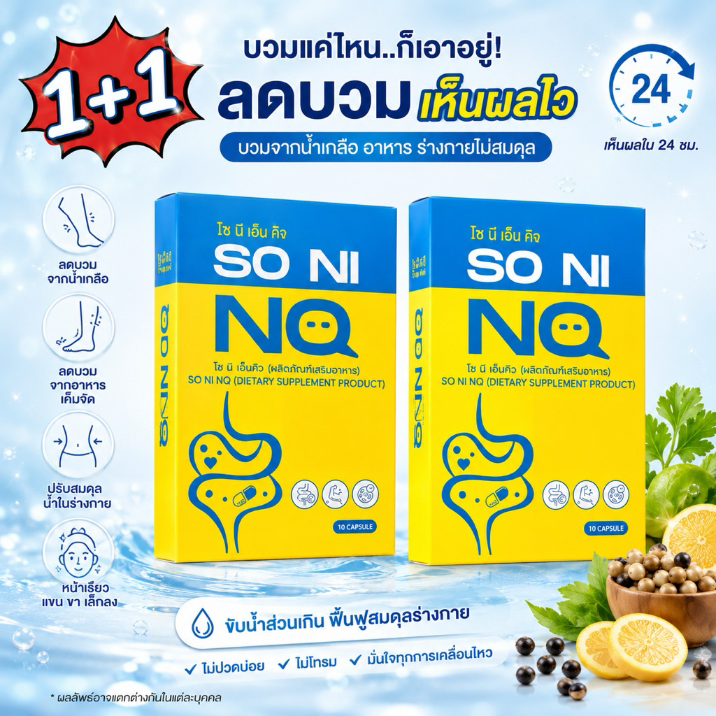 ลดบวม โซนิ เอ็นคิว แบบ 2 กล่อง