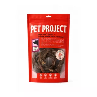 Pork Gullet ขนมแทะสำหรับสุนัข 100% Natural Pet Project 50 กรัม