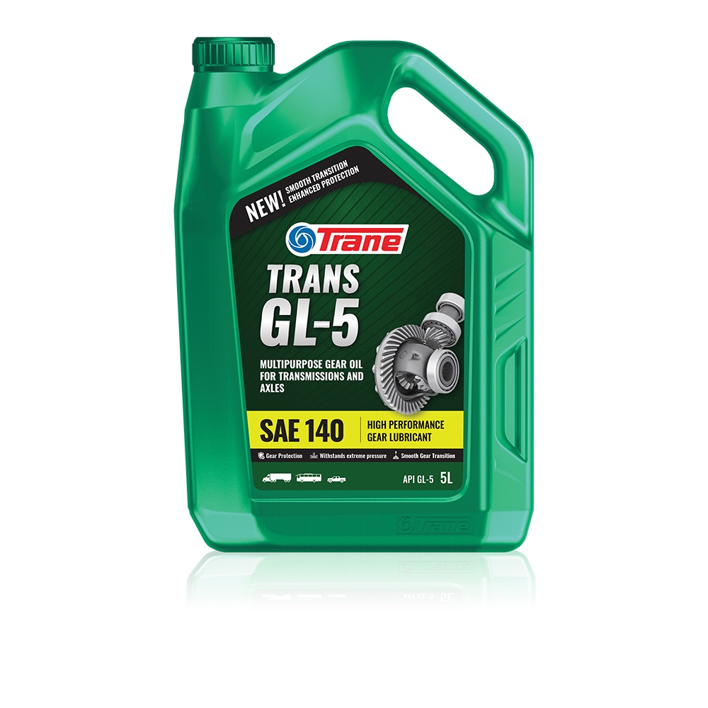 TRANE TRANS GL-5 140 น้ำมันเกียร์และน้ำมันเฟืองท้ายไฮโปออยด์ ขนาด 5 ลิตร ทนความร้อนสูง มาตรฐาน API G