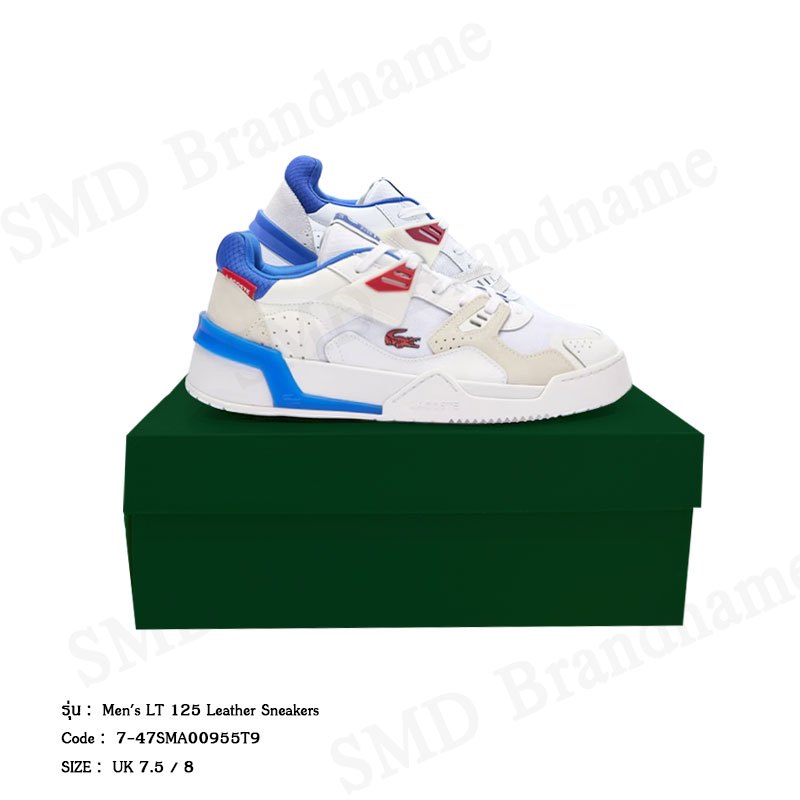 Lacoste รองเท้าผ้าใบผู้ชาย รุ่น Men's LT 125 Leather Sneakers Code: 7-47SMA00955T9