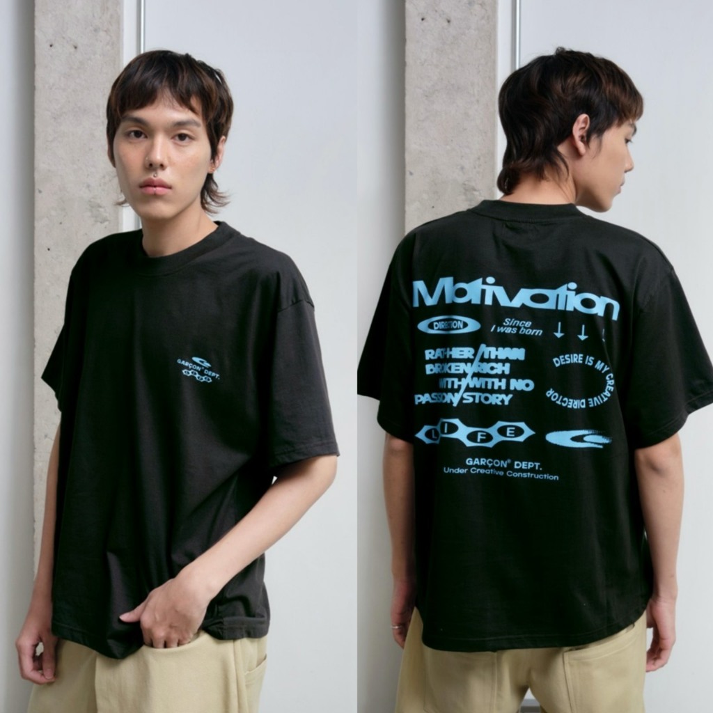 Garcon Basic | Mativation life tee | เสื้อยืดแขนสั่้น UNISEX