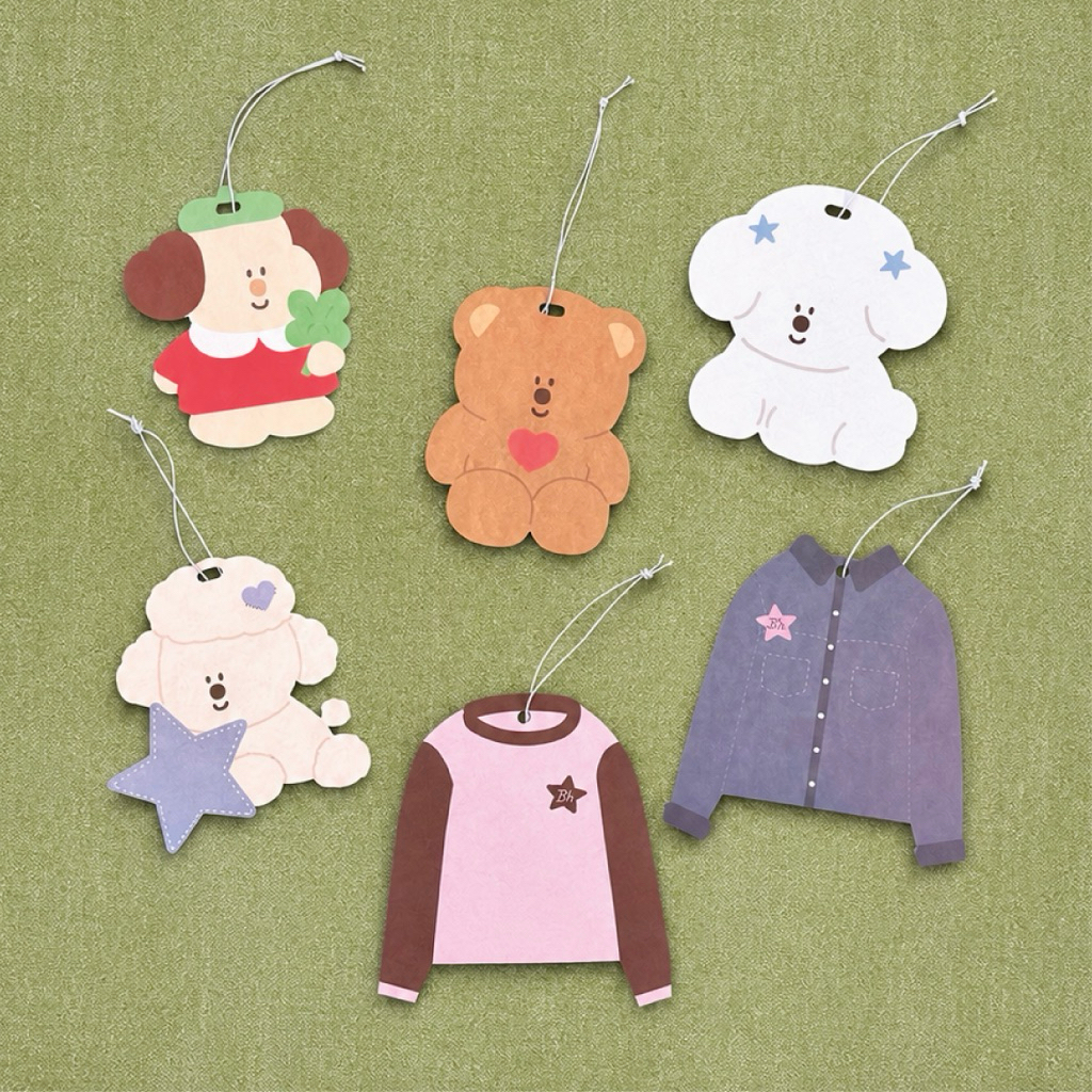 Bringhome Air Freshener แผ่นหอมปรับอากาศ แผ่นน้ำหอมรถยนต์ กลิ่นหอม