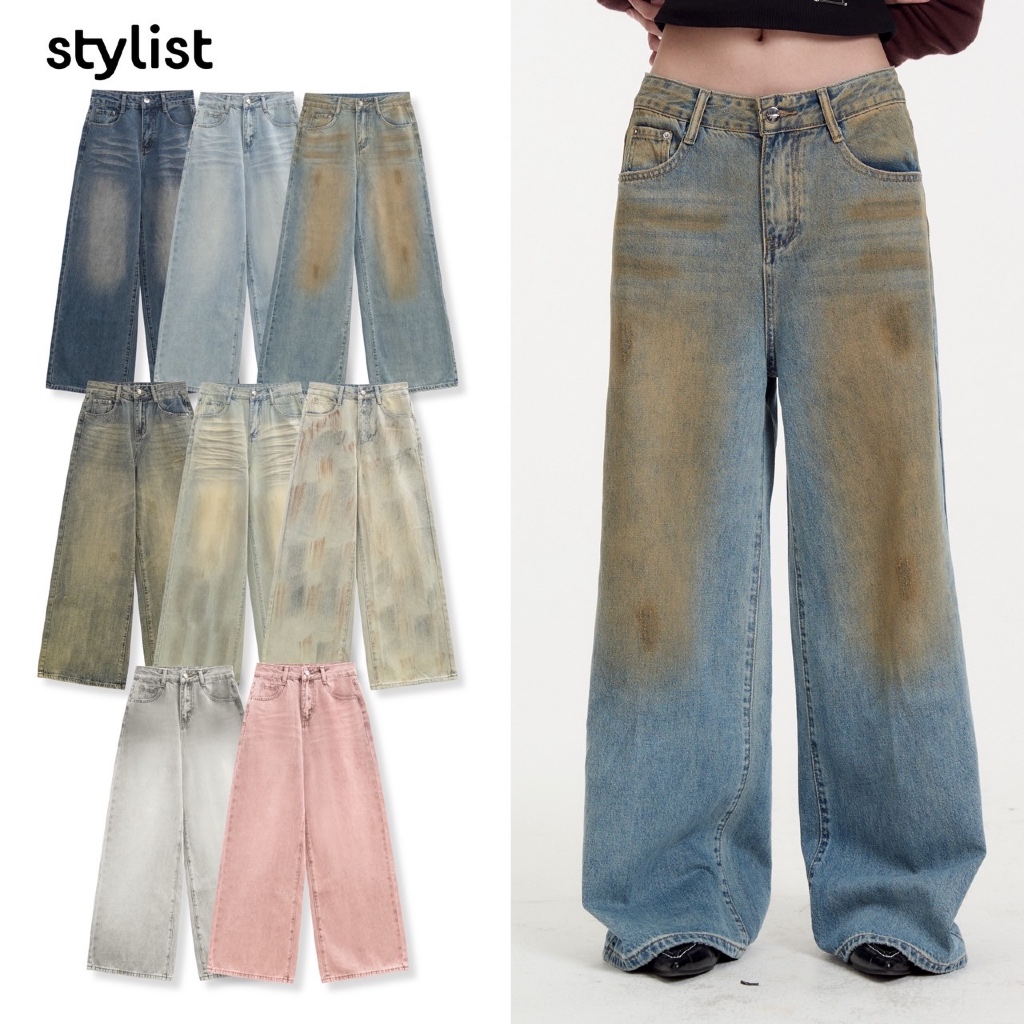 STYLIST - Jordan Jeans Jeans 003 กางเกงยีนส์ทรงเอวกลาง-ต่ำ