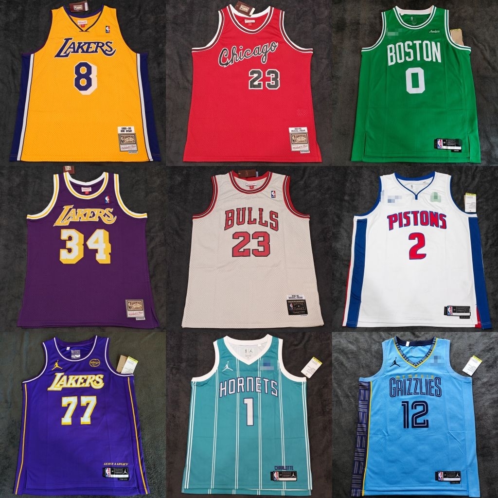 🇹🇭พร้อมส่งจากไทย เสื้อบาสเกตบอล งานอัดร้อน NBA LA LAKERS KOBE JAMES  CURRY DONČIĆ JORDAN TATUM