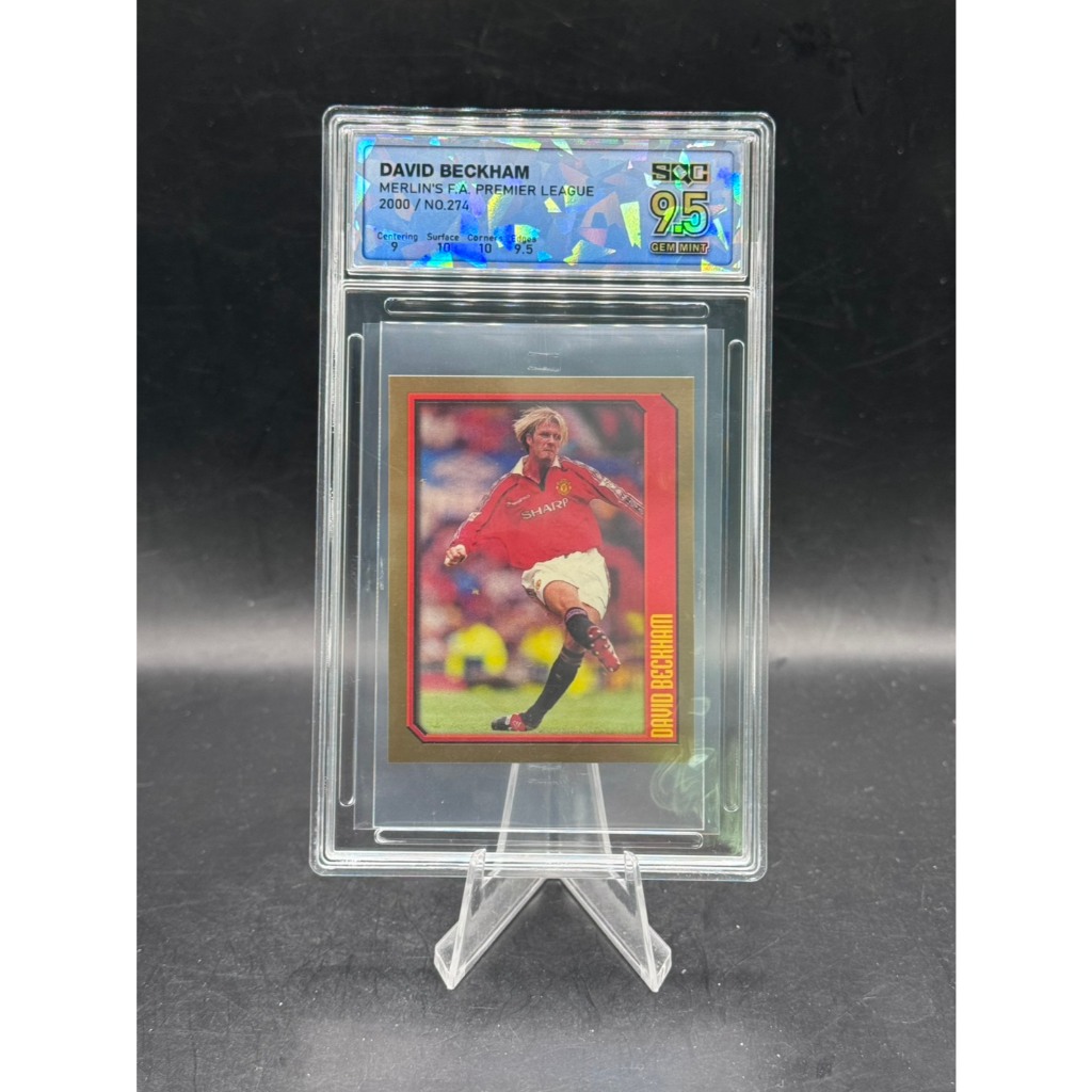 **David Beckham - 2000 Merlin's F.A. Premier League - #274 (McDonald's Promotion) - SQC 9.5 Gem Mint