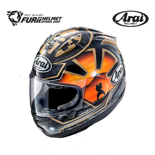 หมวกกันน็อค ARAI RX-7V EVO PEDROSA SPIRIT GOLD