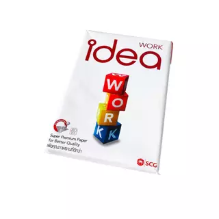 กระดาษ A4 Idea Work แพ็ค 100 แผ่น 80 แกรม กระดาษถ่ายเอกสาร กระดาษปริ้นงาน