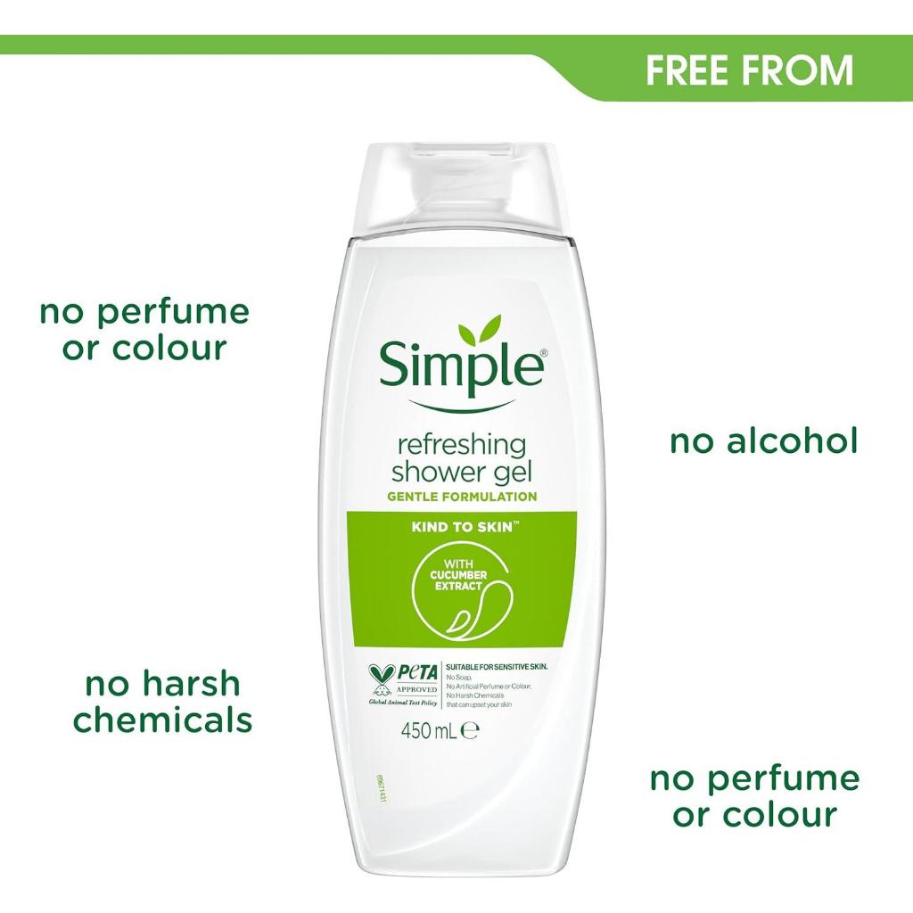 Simple Refreshing Shower Gel 450ml