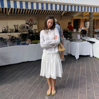 something Jane ruffle shirt