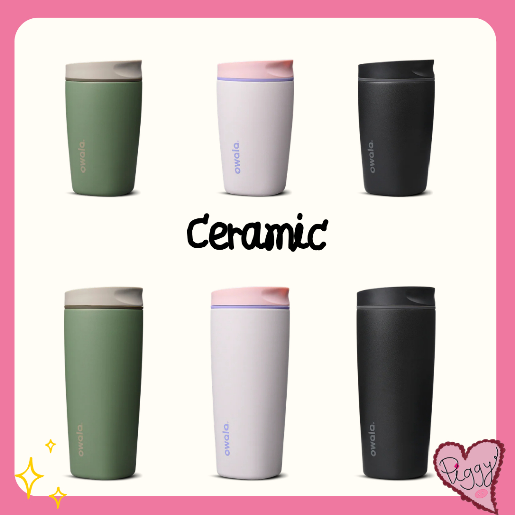 [พร้อมส่ง&preorder] Owala SmoothSip Slider Ceramic12 oz. & 20 oz. กระบอกน้ำ เก็บความเย็น เก็บความร้อ