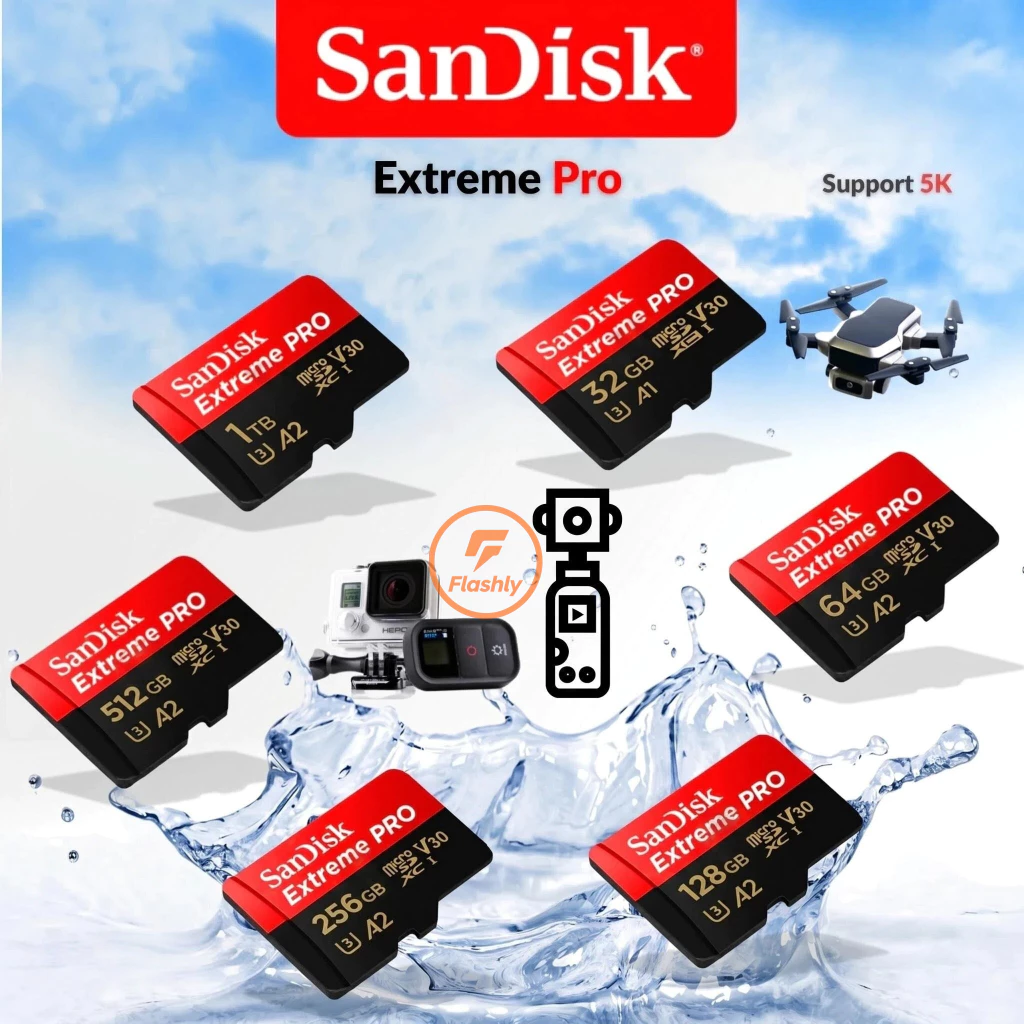SANDISK MICRO SD 128GB/256GB/512GB U3 SUPPORT 4K สำหรับกล้อง Insta360 thumbnail 3