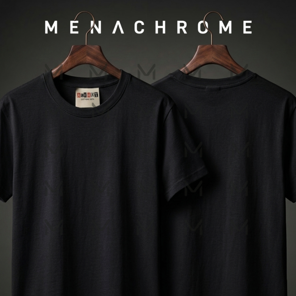 เสื้อยืดสีดำ Unisex Cotton 100% ใส่ได้ทั้งชายหญิง ผ้าหนา ไม่ย้วย