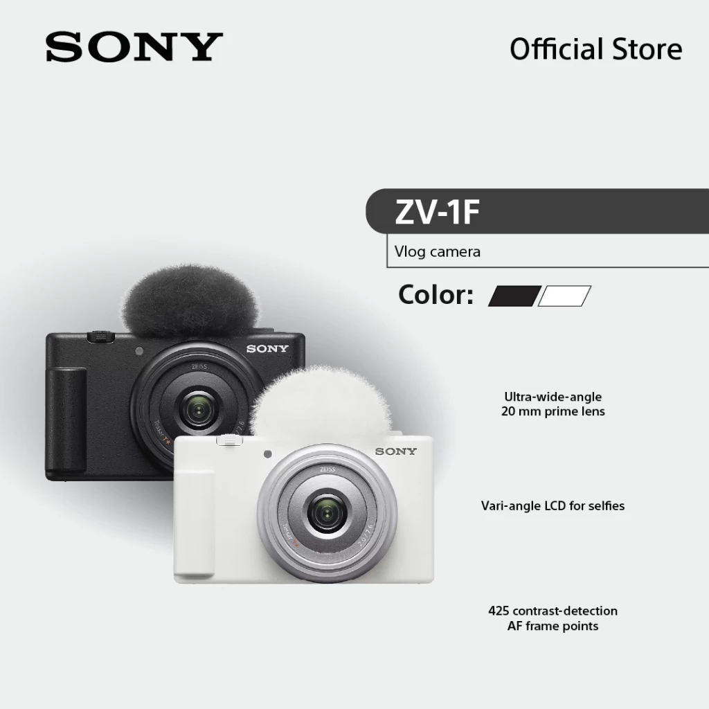 Sony กล้อง Vlog Camera ZV-1F เลนส์มุมกว้าง 20 มม. thumbnail 3