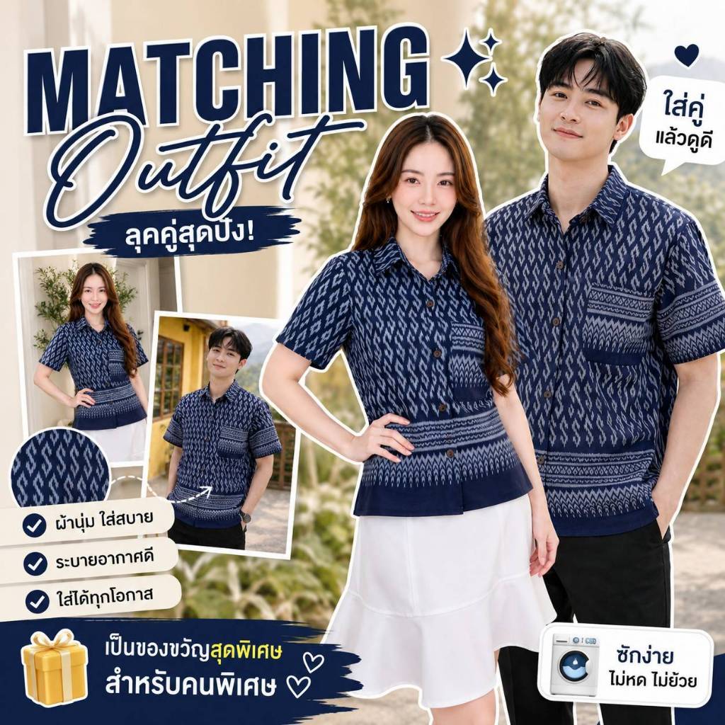 รวมเสื้อคอเซิ้ต 6 แบบ 6 สี
