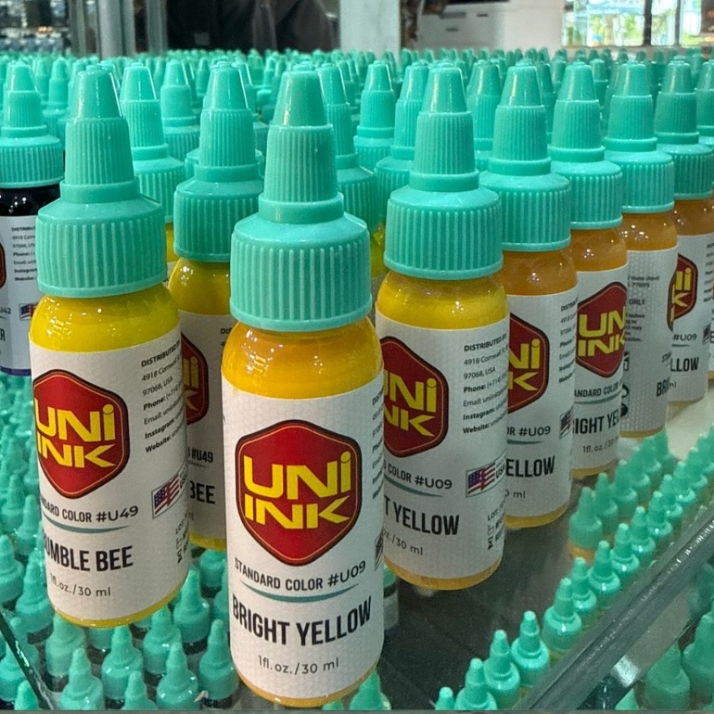 UNI INK ขนาด 1 ออนซ์ หมึกสีสักร่างกาย ของแท้ 100% ร้านค้าในไทย