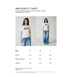 AMR DE SAISON ( AIMER ) - AMR Slim Fit T-shirt เสื้อยืดโลโก้