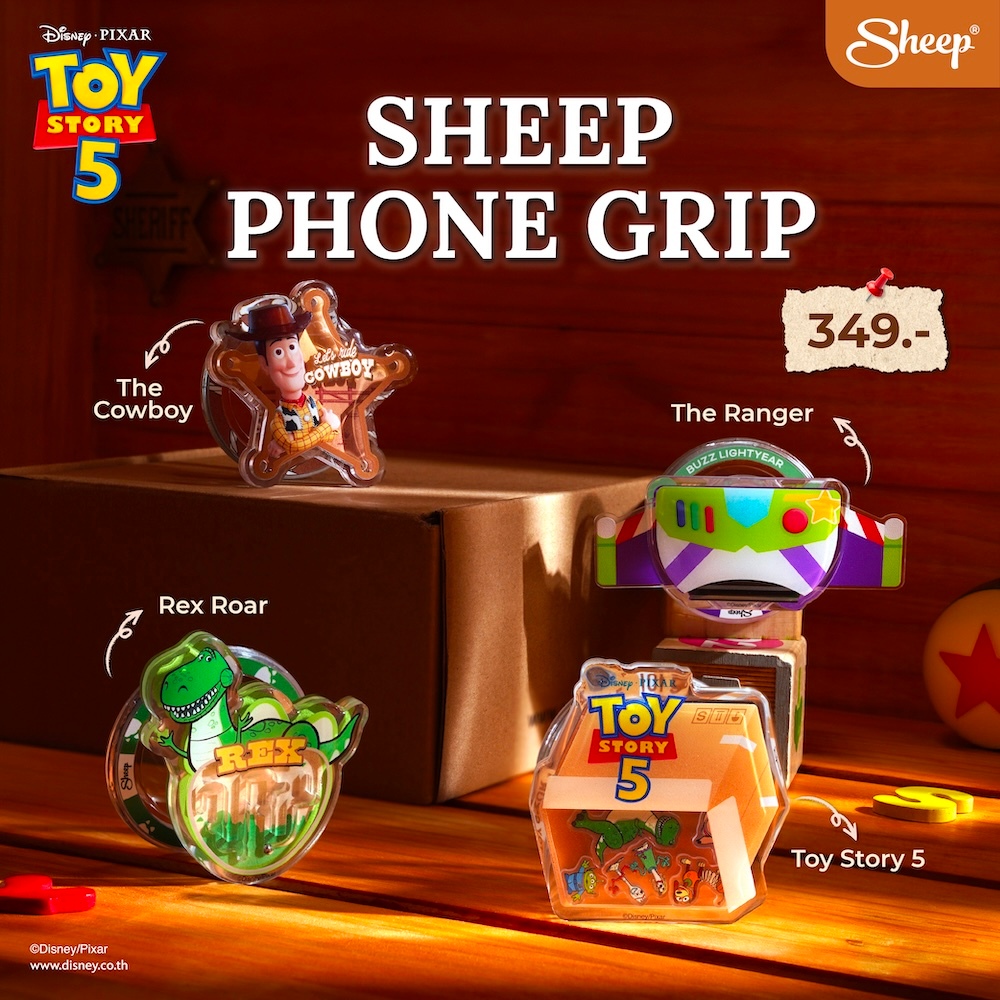 [Griptok MS Toy Story 5] Toy Story 5 Collection ที่ติดหลังโทรศัพท์ แบบแม่เหล็ก กริ๊บต็อกทอยสตอรี่ ใช้กับเคสที่มีแม่เหล็ก