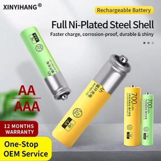 แบตเตอรี่ชาร์จ AA AAA 700mAh 1.2V XINYIHANG รักษ์โลกใช้ซ้ำได้หลายรอบ สำหรับอุปกรณ์ขนาดเล็กทั่วบ้าน