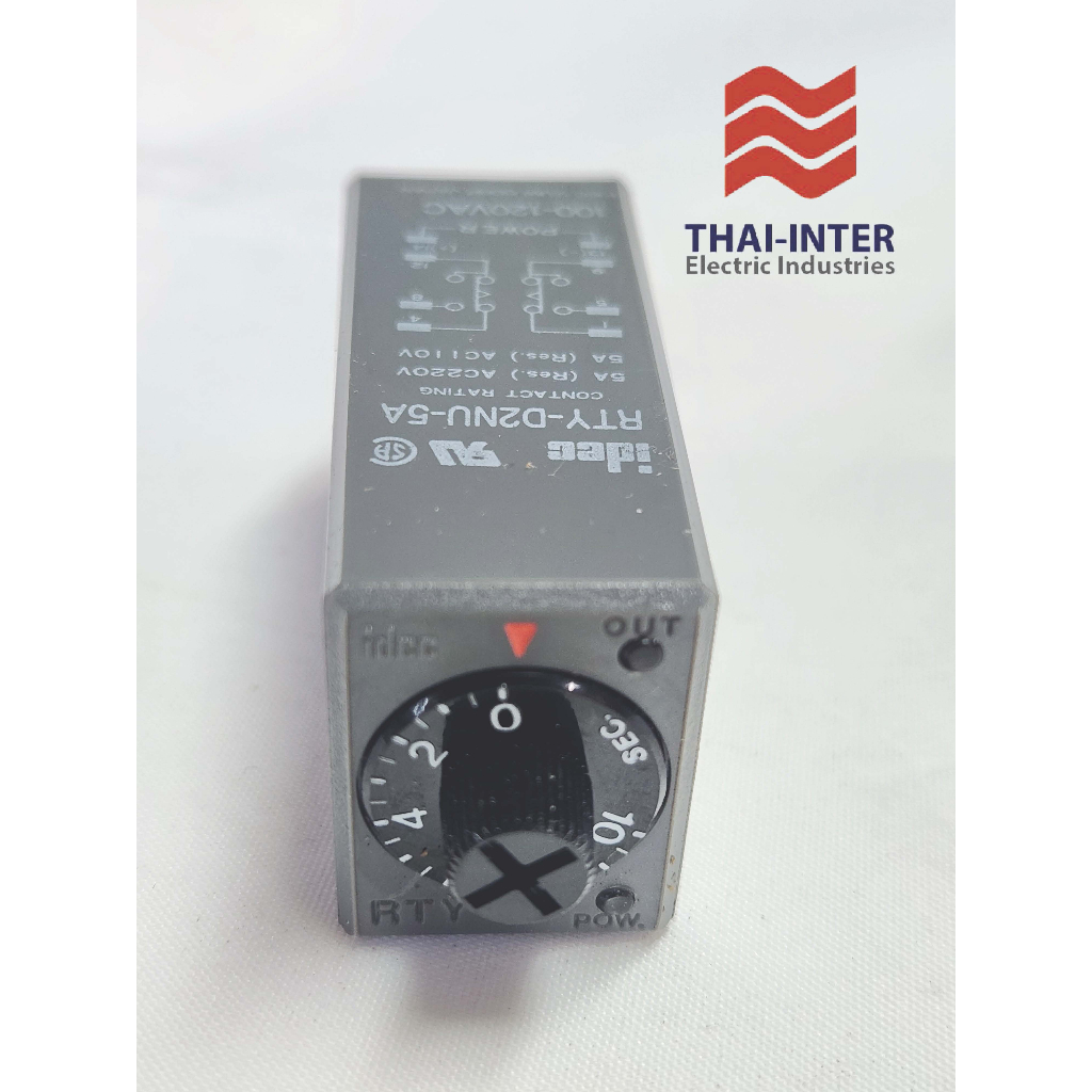 TIMER RELAY IDEC RTYD2NU-5A 0-10 sec 100-120Vac