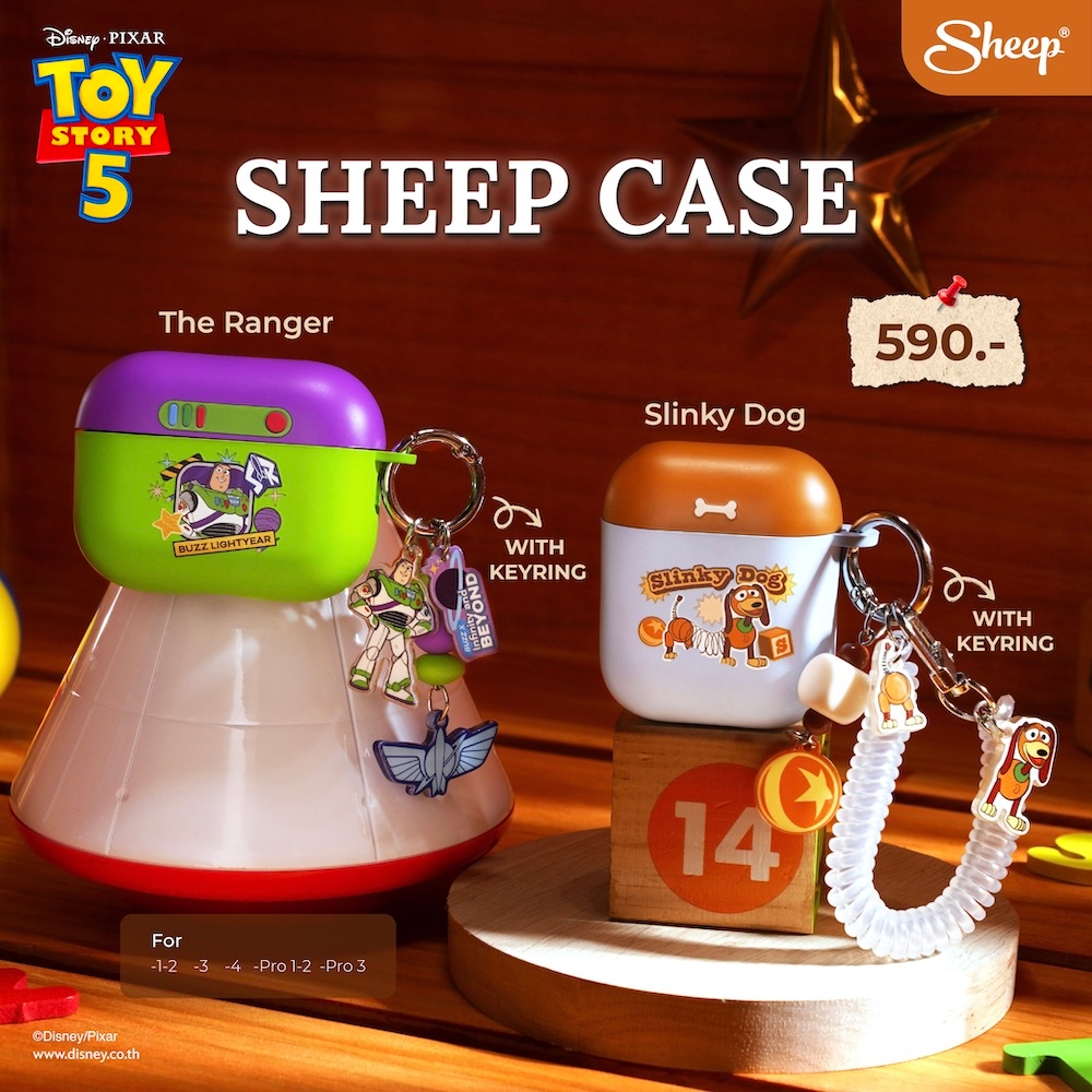 [For Airpods Toy Story 5] Toy Story 5 Collection  เคสสำหรับAirpods ลาย ทอยสตอรี่ เคสกันกระแทก มาพร้อม Keyring สายห้อย