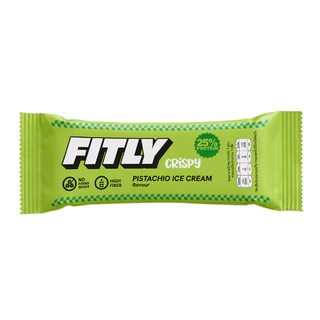 ฟิทลี่ คริสปี้ กลาซด์ โปรตีน บาร์ รสไอศกรีมพิสตาชิโอ 40g - FITLY, Crispy Glazed Protein Bar, Pistachio Ice-Cream, 40g