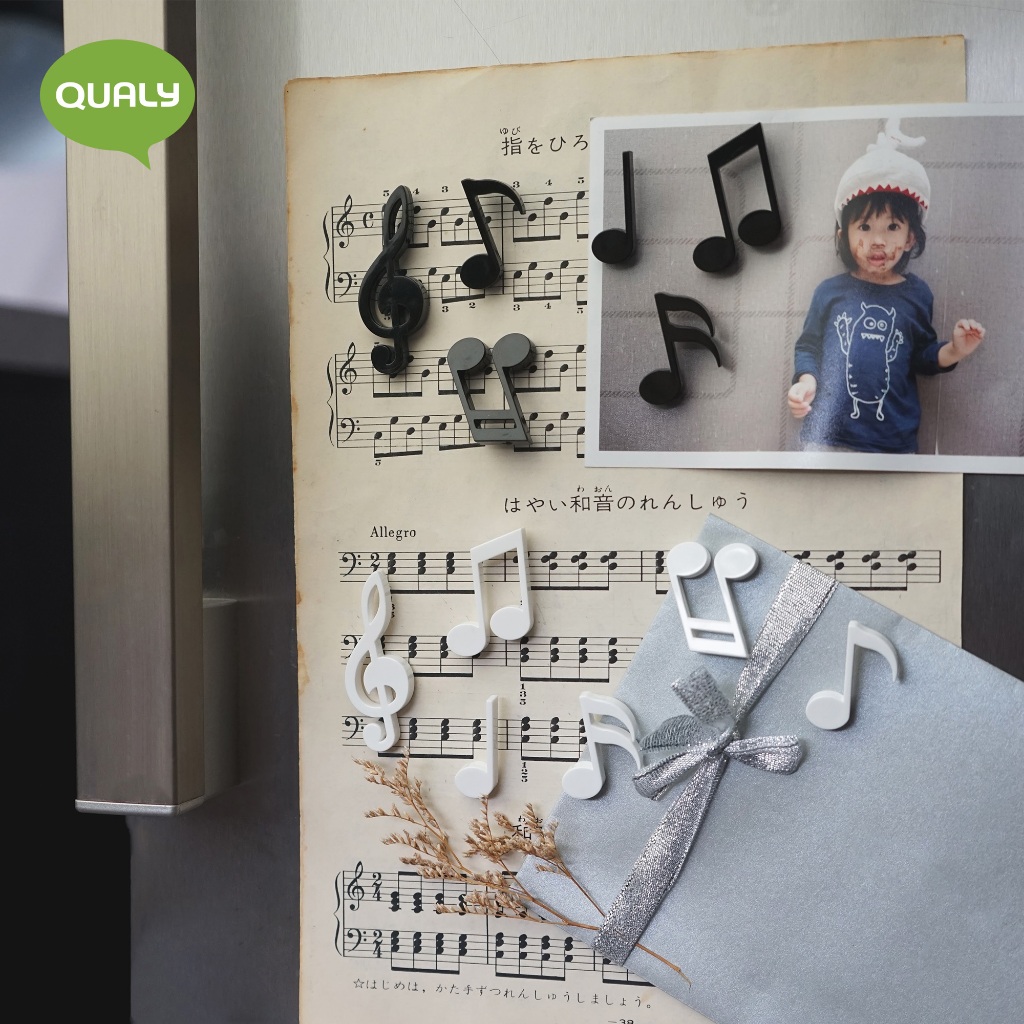 FREE - MEMODY MAGNET แม่เหล็กติดตู้เย็น ดีไซน์ โน๊ตดนตรี 1 ชิ้น Qualy (ควอลี่)