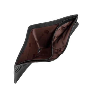 Guy Laroche กระเป๋าสตางค์ พับสั้น 6 CARD + ช่องใส่เหรียญ สีดำ รุ่น AGP0862CS6BLS