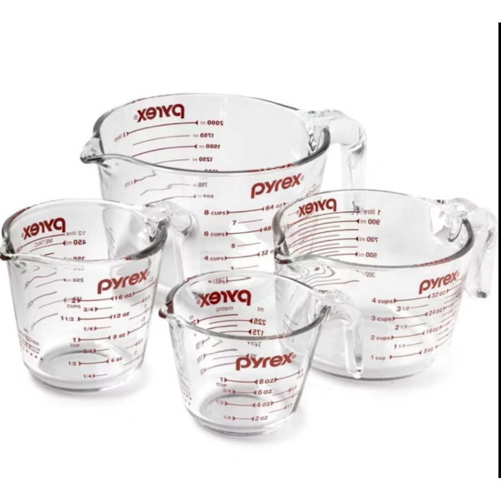 Pyrex Transparent  Measuring Cup Glass Collection ถ้วยตวง มีหลายขนาดให้เลือก