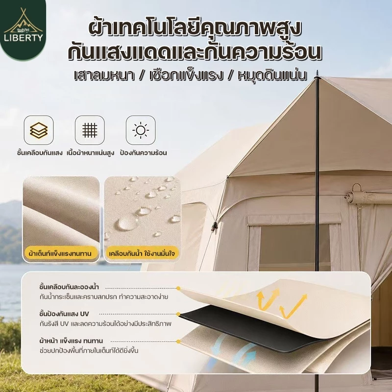 เต็นท์เป่าลม สำหรับ 5-10 คน thumbnail 9