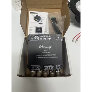 SINWINY YS-TB21 TPA3116D2 ชิปขนาดใหญ่บลูทูธนำเข้าชิปซับวูฟเฟอร์เครื่องขยายเสียงบลูทูธ 5.0 50WX2 + 100Wระบบ 2.1ch