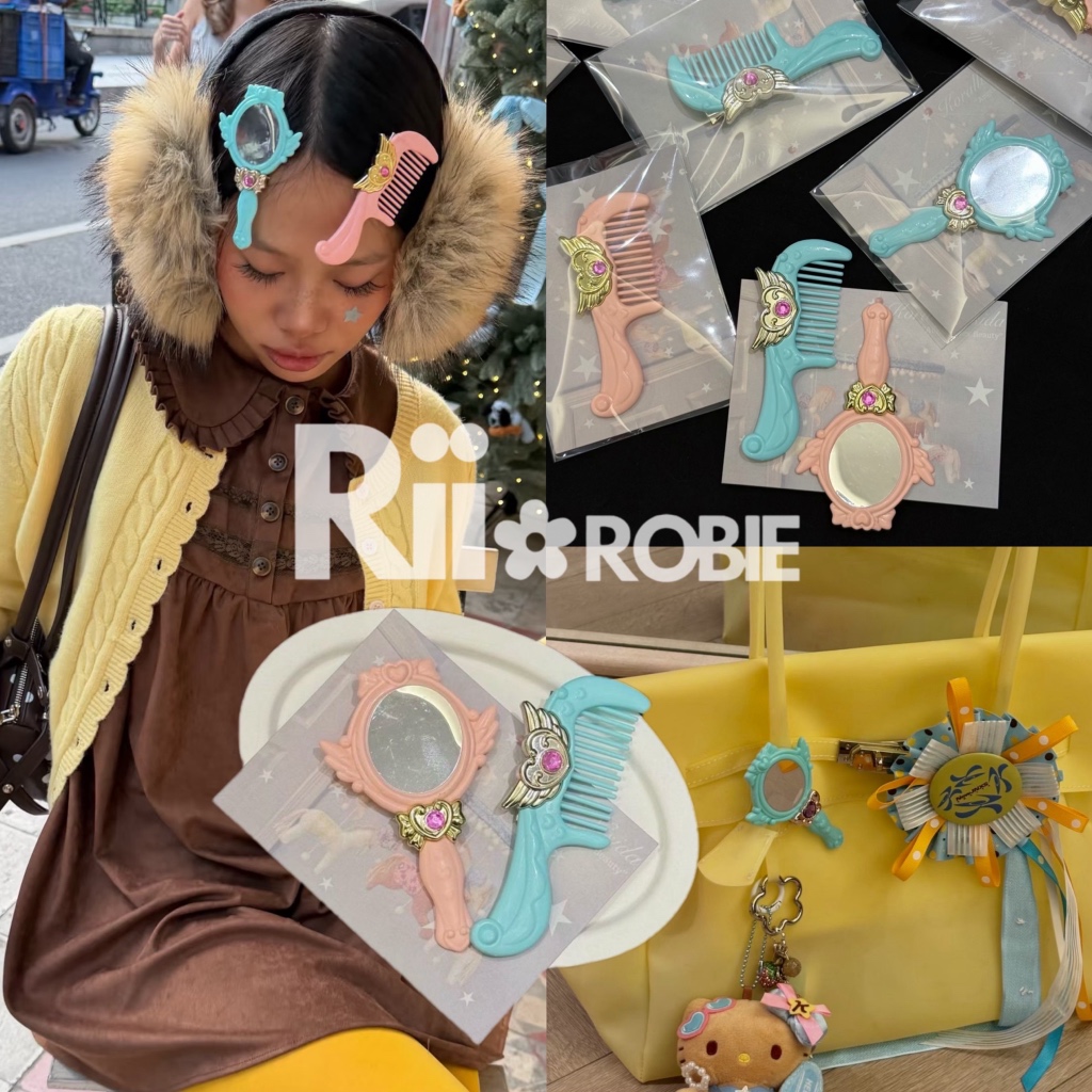 พร้อมส่ง/ส่งด่วน❤️ Riirobie.bkk | Kawaii Magic Mirror Hair Clip มีกิ๊บด้านหลัง