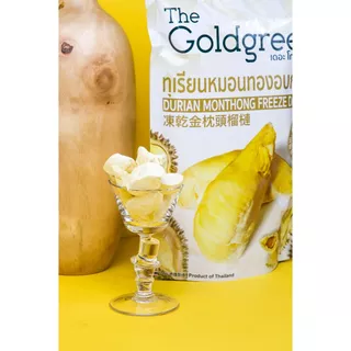[Free Exclusive LingLing Kwong Photocard][แพค6+StandardCard]The Goldgreen - ทุเรียนหมอนทองอบกรอบ DURIAN FREEZE DRIED 15g