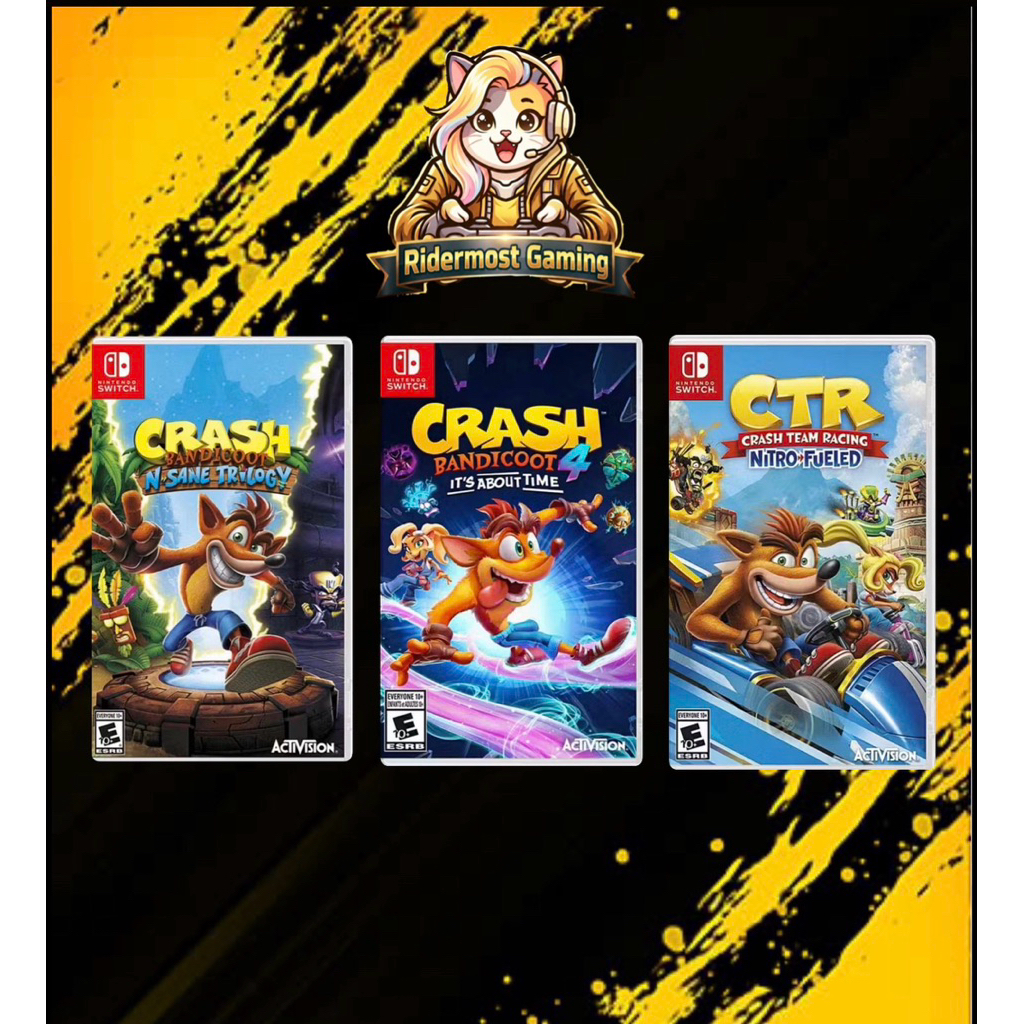[Nintendo Switch]Crash bandicoot/CTR[EN] มือ 2 พร้อมส่ง!!!