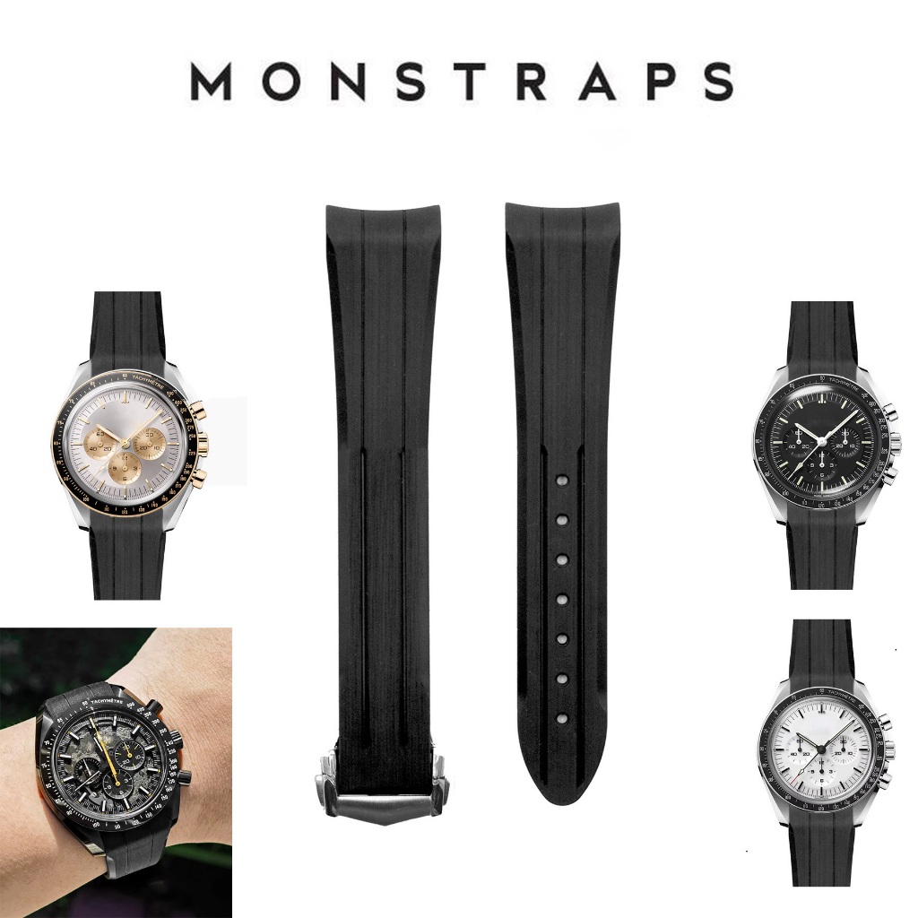 สายนาฬิกาแบบยางรุ่น FKM Rubber for OMG Speedmaster