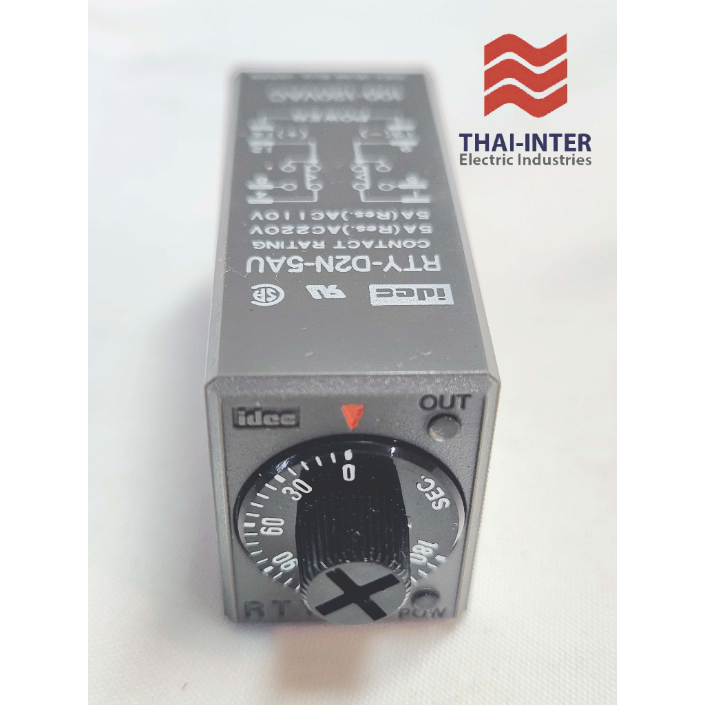 TIMER RELAY IDEC RTY-D2NU-5A 0-180 sec 100-120Vac