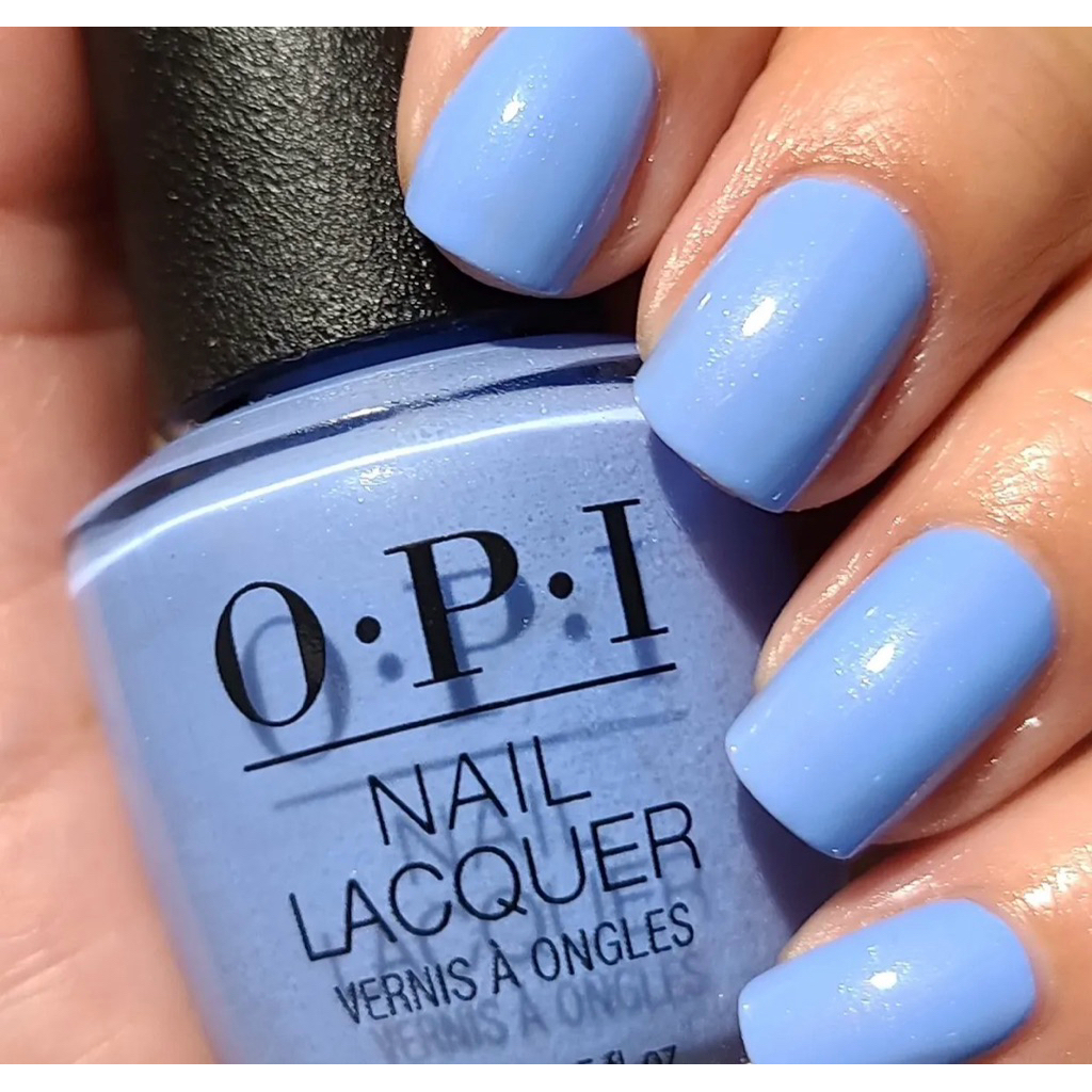 พร้อมส่ง OPI "Can't CTRL Me" ฟ้าพาสเทล เบบี้บลู ชิมเมอร์เงิน