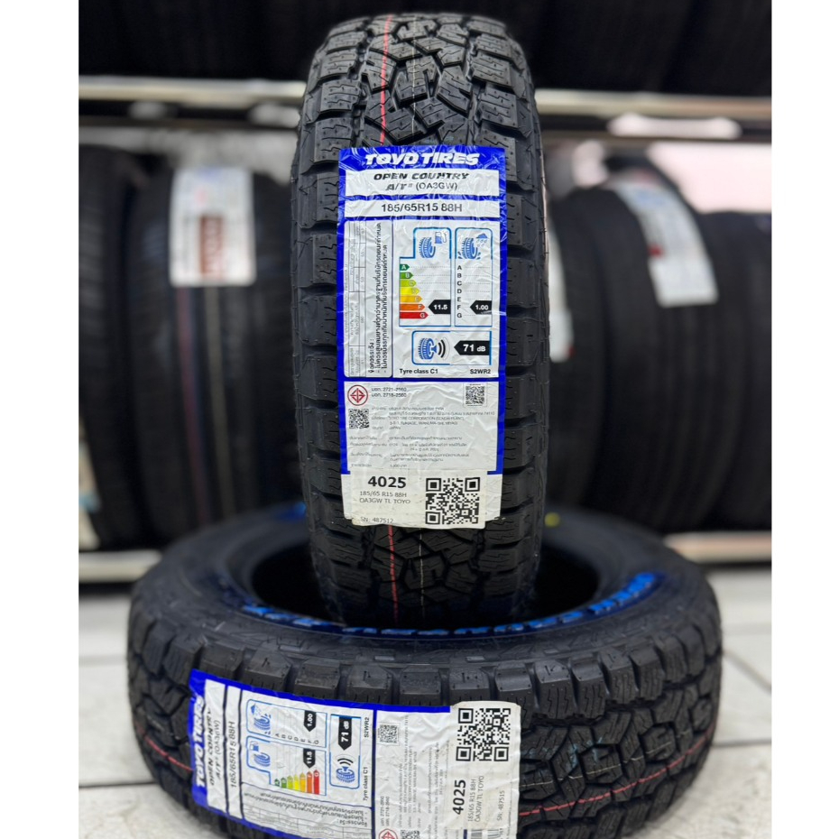 TOYO TIRES รุ่น OPEN COUNTRY AT3 ไซส์185/65R15 (ตัวหนังสือขาว) ยางปี26