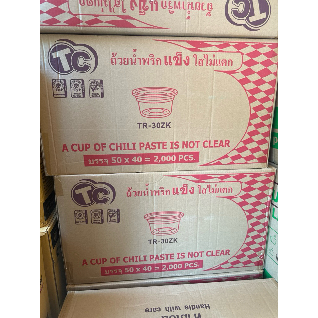 40 แถว 2000 ชิ้น ***ยกลัง TR-3K ถ้วย 3 ออนซ์ ***ไม่รวมฝา***