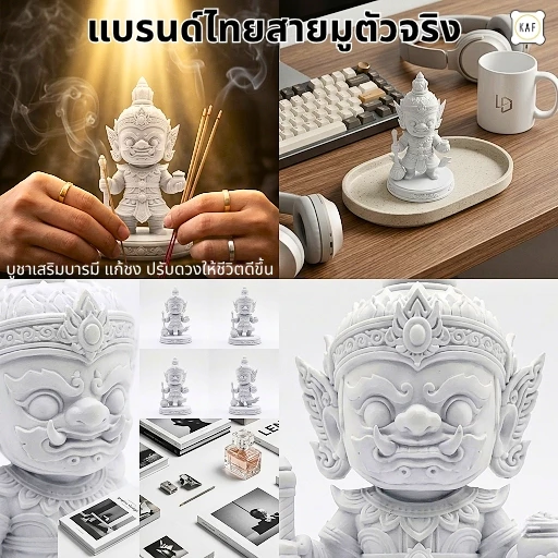 ท้าวเวสสุวรรณ รุ่นมินิมอลไทย เสริมดวงการเงิน แก้ชง ปรับฮวงจุ้ยที่ทำงาน งานเรซิ่นพรีเมียมสวยคมชัด TWS205